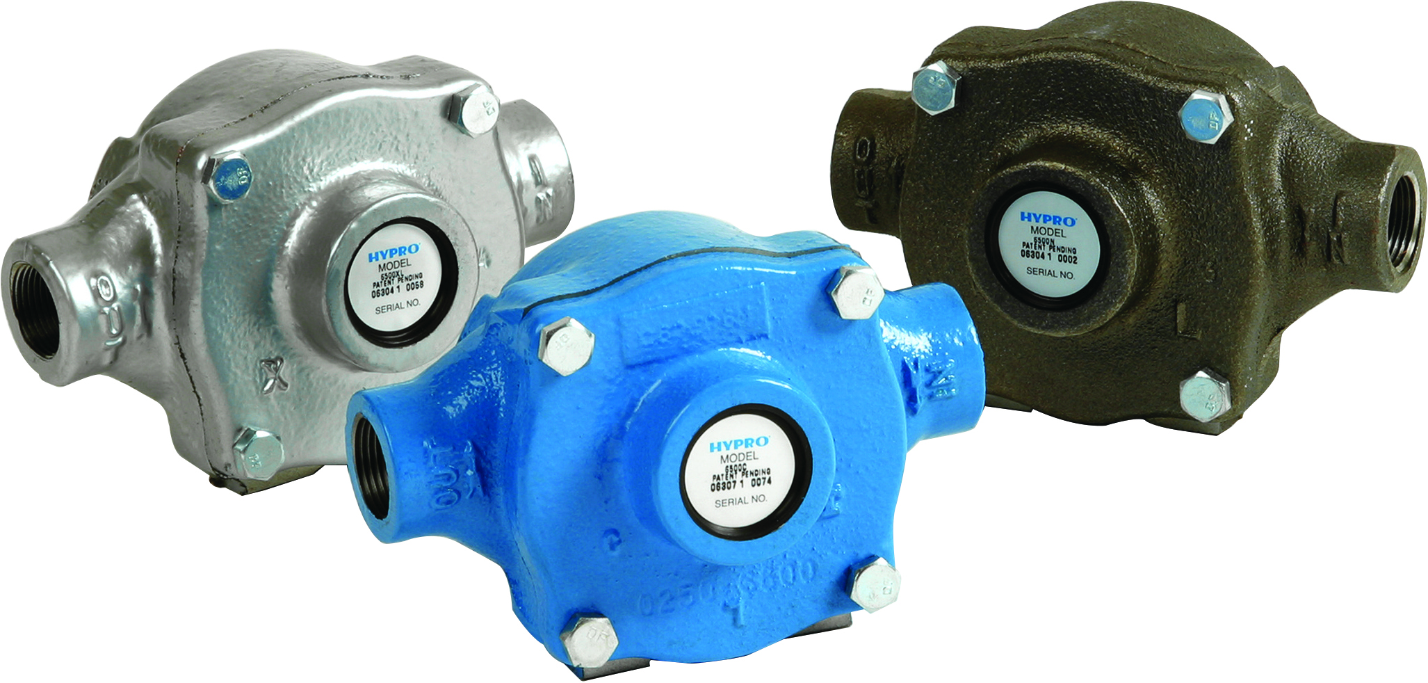 Hypro 6500 Series 6 Roller, Cast Iron, NiResist or Silver Series XL